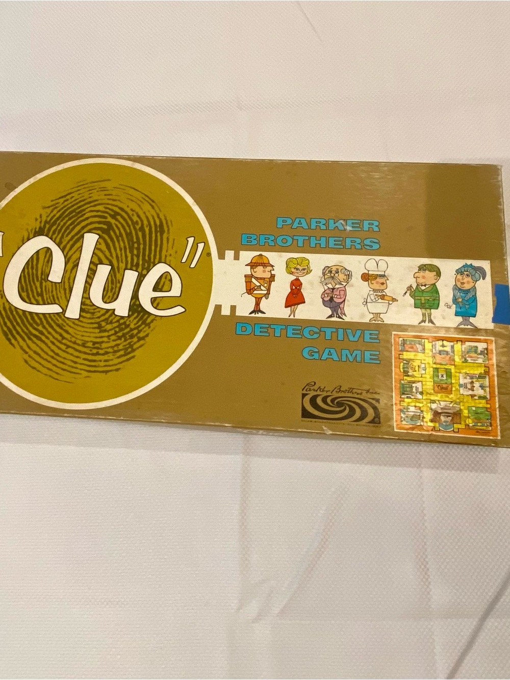 Clue Detective Game - Olive Green Edition Vintage 1960